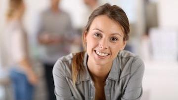 girl smiling after root canal appointment in vienna va