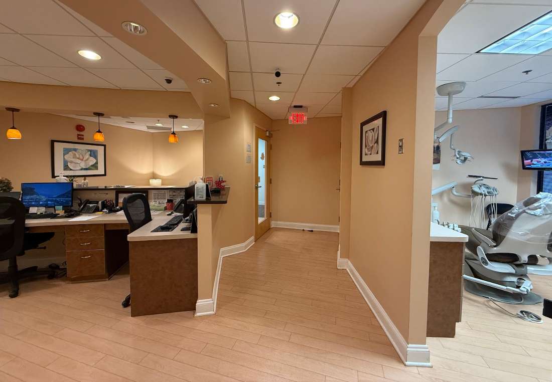 hallway of our Vienna, VA dental office